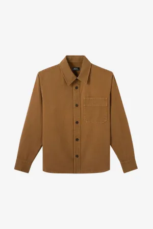 Basile Overshirt - Chestnut Brown