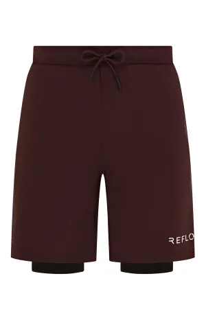 Desna 2-in-1 Shorts Marron Red