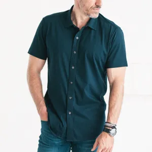 Essential Short Sleeve T-Shirt Shirt - Dark Navy Cotton Jersey