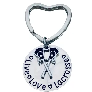 Lacrosse Keychain - Live Love Lacrosse