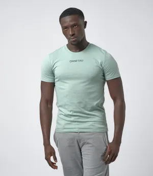 Omnitau Men's Pimlico Organic Cotton Crew Neck T-Shirt - Aloe Green