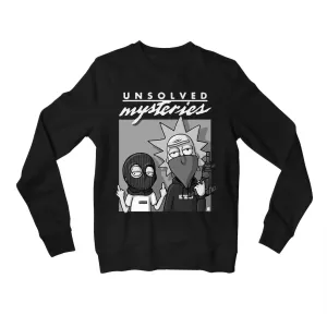 Rick and Morty Sweatshirt - Unsolved Mysteries