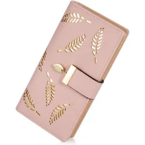 Sweet Cute Women's Long Leaf Bifold Wallet